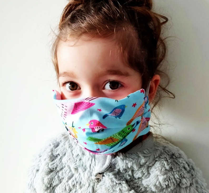 Image de  Masque tissus enfant 3 plis motifs 
