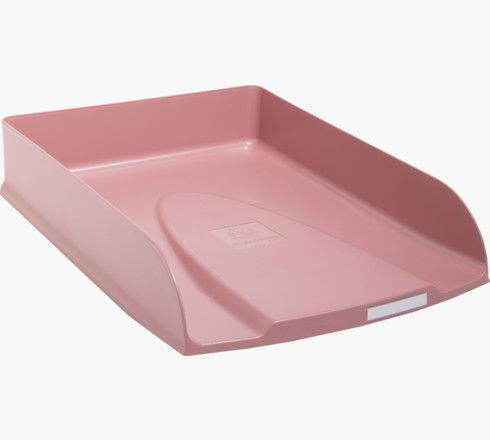 Image de  Corbeille a courrier skandi vieux rose 