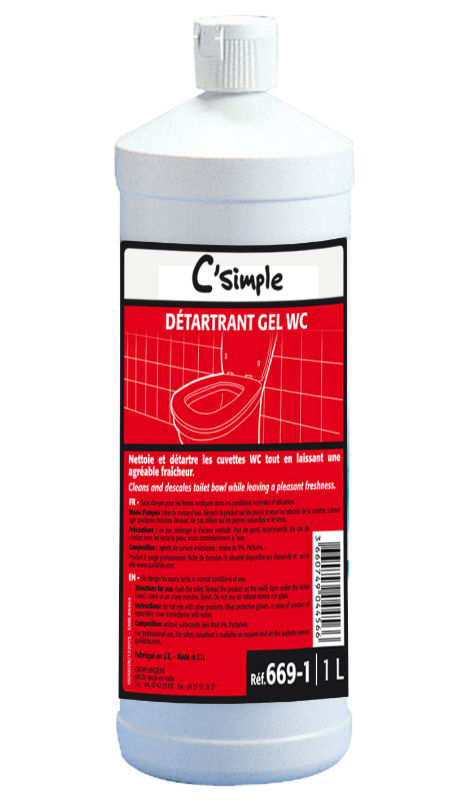 Image de  C'simple detartrant gel wc 1l 