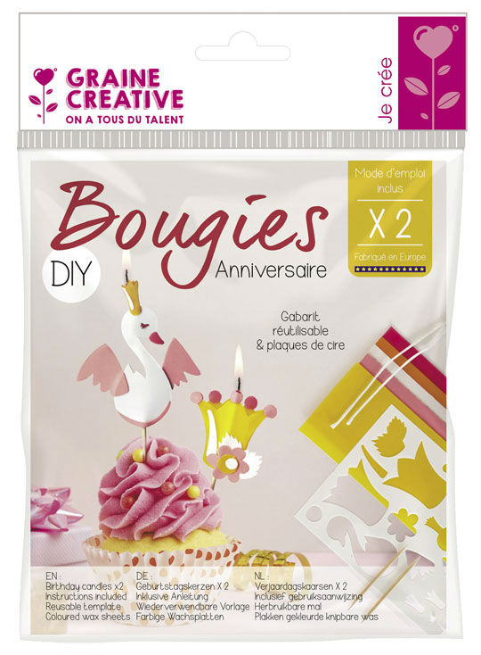 Image de  Kit Diy bougies anniversaire princesse 