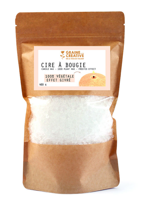 Image de  Cire végétale effet givre  400g 