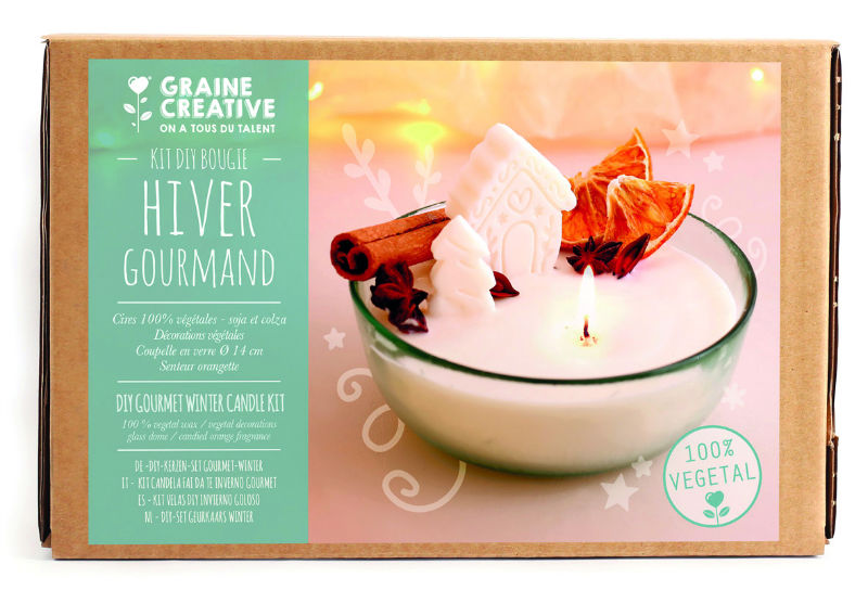 Image de  Kit diy bougie hiver gourmand 