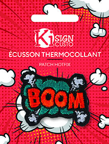 Image de  Écusson brodé thermocollant boom 
