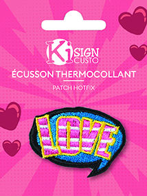 Image de  Écusson brodé thermocollant love 