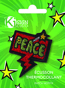 Image de  Écusson brodé thermocollant peace 