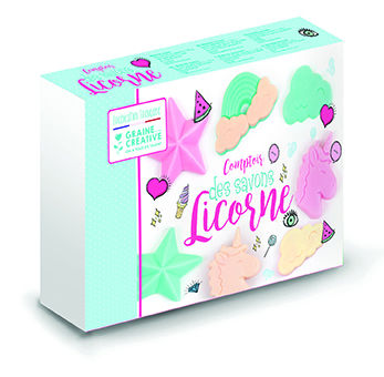 Image de  Coffret comptoir des savons licorne 