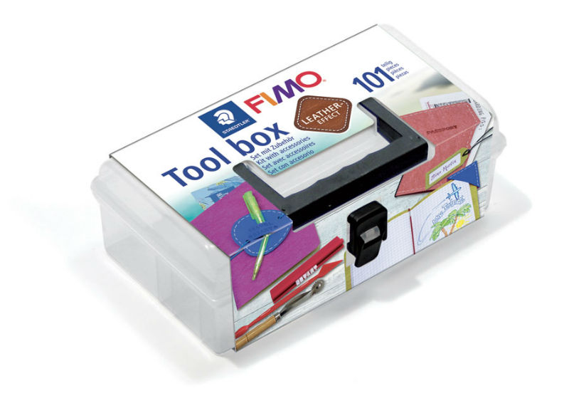 Image de  Boite 15 outils Fimo cuir 