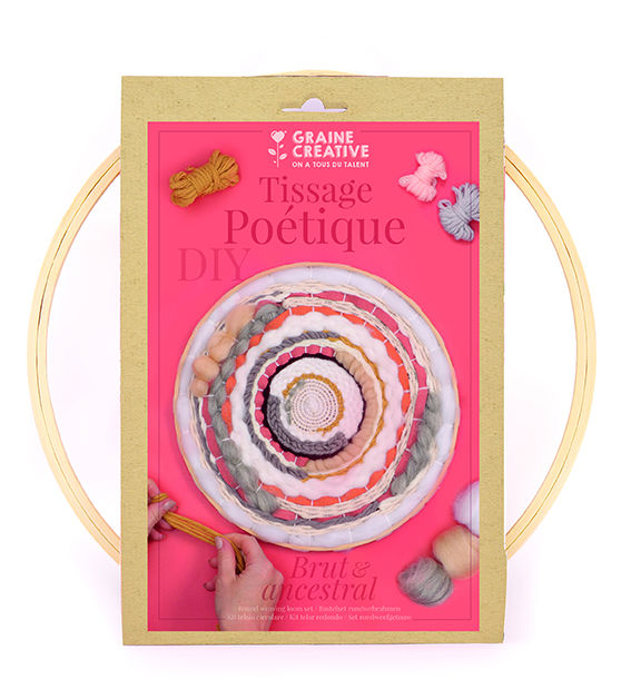 Image de  Kit métier à tisser rond poétique 