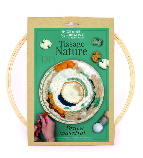 Image de  Kit métier à tisser rond nature 