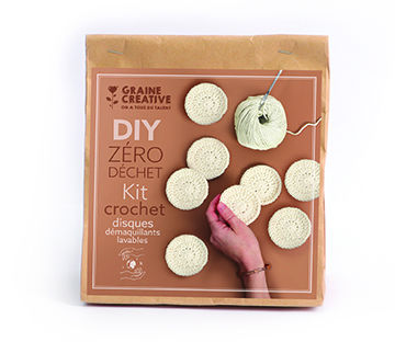 Image de  Kit zéro déchet disques démaquillants lavables 