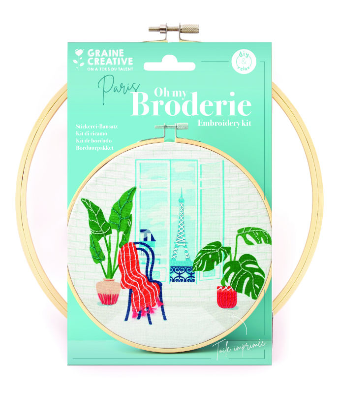 Image de  Kit broderie partielle paris ø20 cm 