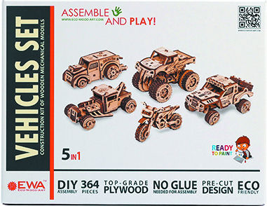 Image de  Maquette 3D ensemble de véhicules 364p 