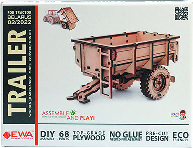 Image de  Maquette 3D remorque de tracteur 68p 