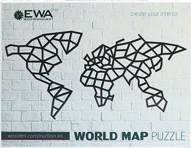 Image de  Puzzle d'intérieur map monde 324p 