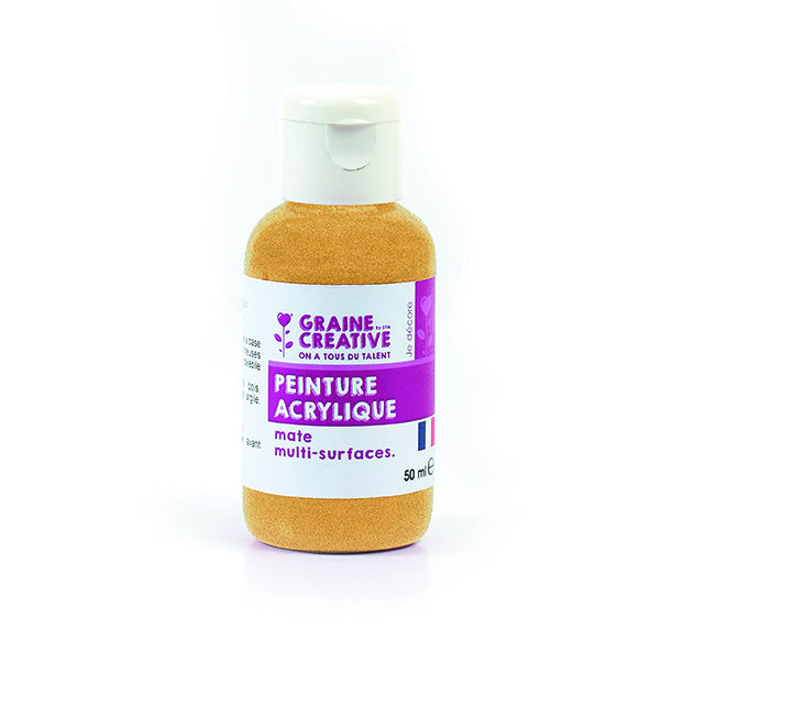Image de  Peinture acrylique 50ml or métallisé 