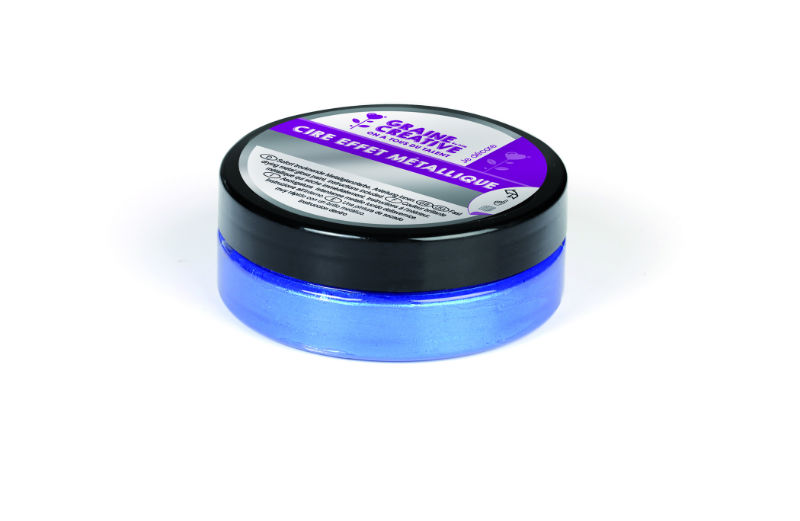 Image de  Cire effet métallique 62,5g bleu cobalt 