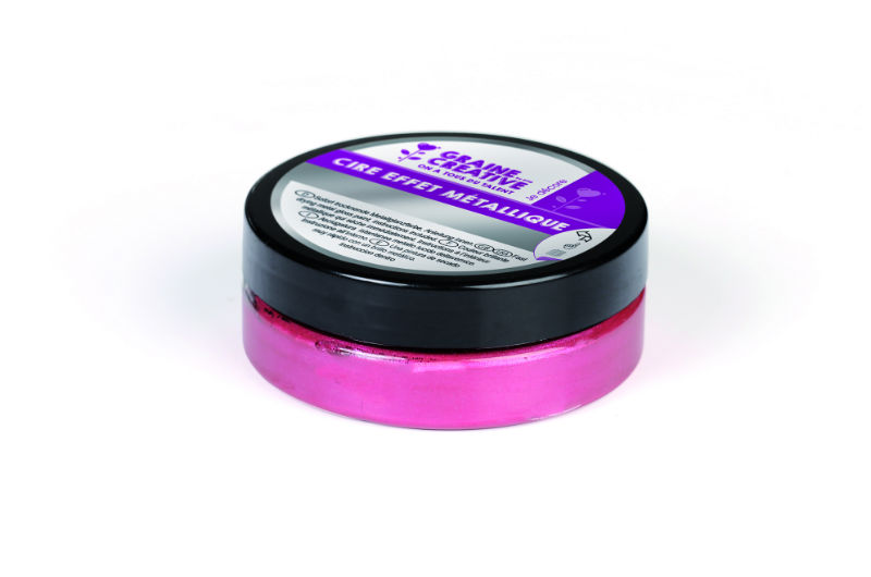 Image de  Cire effet métallique 62,5g rose prune 