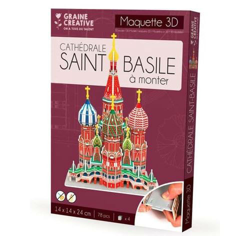 Image de  Puzzle maquette 3D Cathédrale Saint Basile 78P 