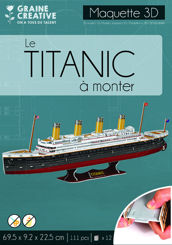 Image de  Puzzle maquette 3D titanic 117p 