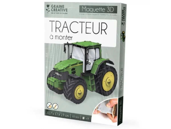 Image de  Puzzle maquette 3D tracteur 65P 