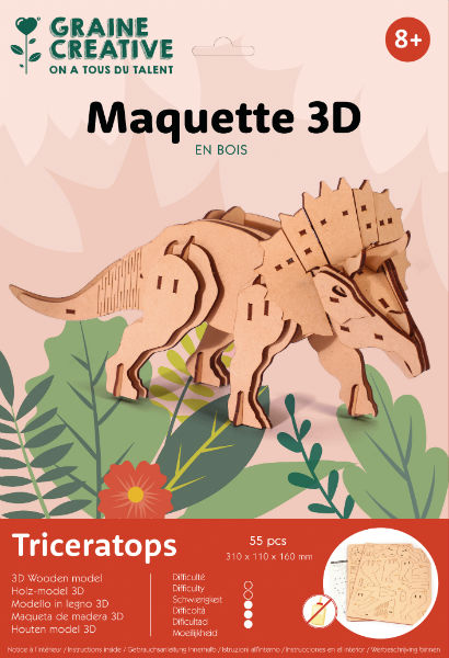 Image de  Maquette 3D triceratops 