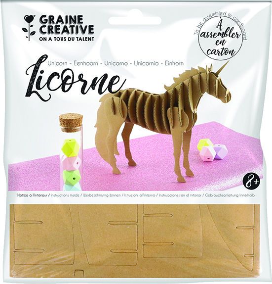 Image de  Maquette 3D licorne carton 