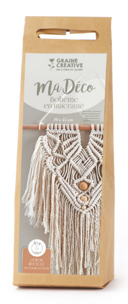 Image de  Kit macramé boheme ecru 