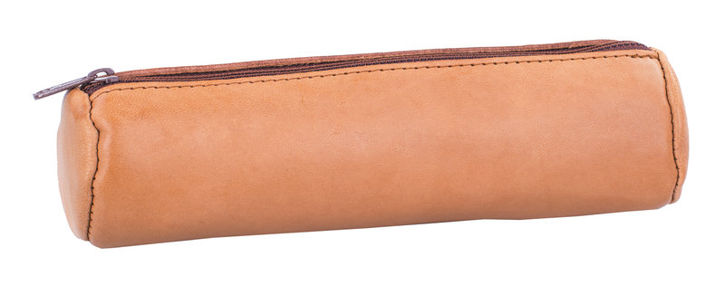 Image de  Fourre tout rond cuir naturel 