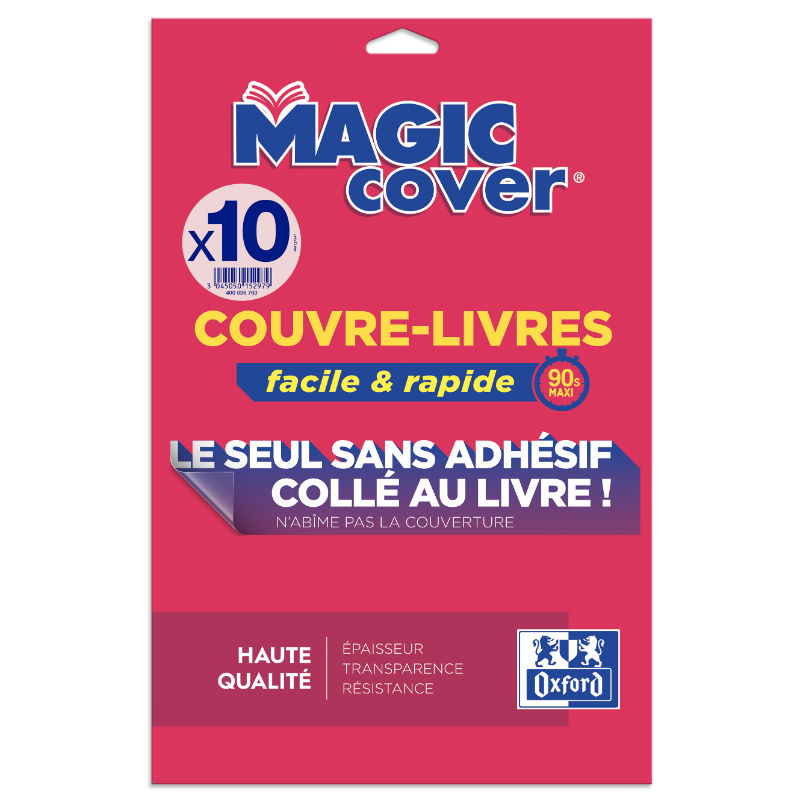 Image de  Paquet de 10 couvre-livres Magic Cover 