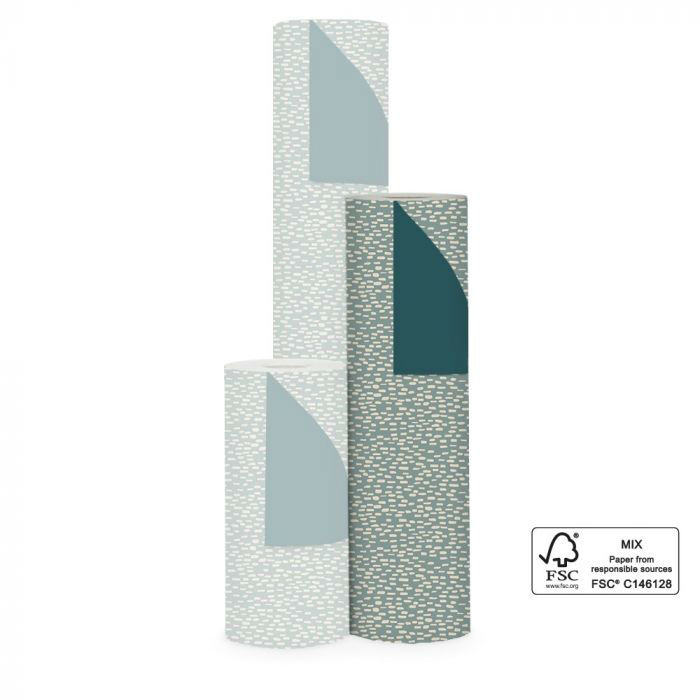 Image de  Rouleau papier KDO Sparkles 0,50 x 200m bleu pétrole 