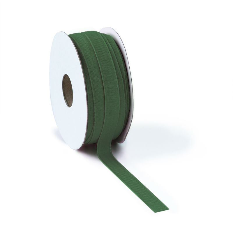 Image de  Ruban texture coton 12mm x 50m vert mousse 