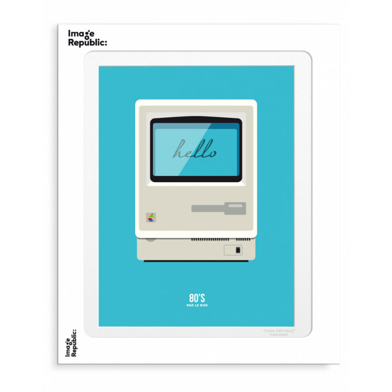Image de  Affiche 30x40 cm le duo 80's macintosh 