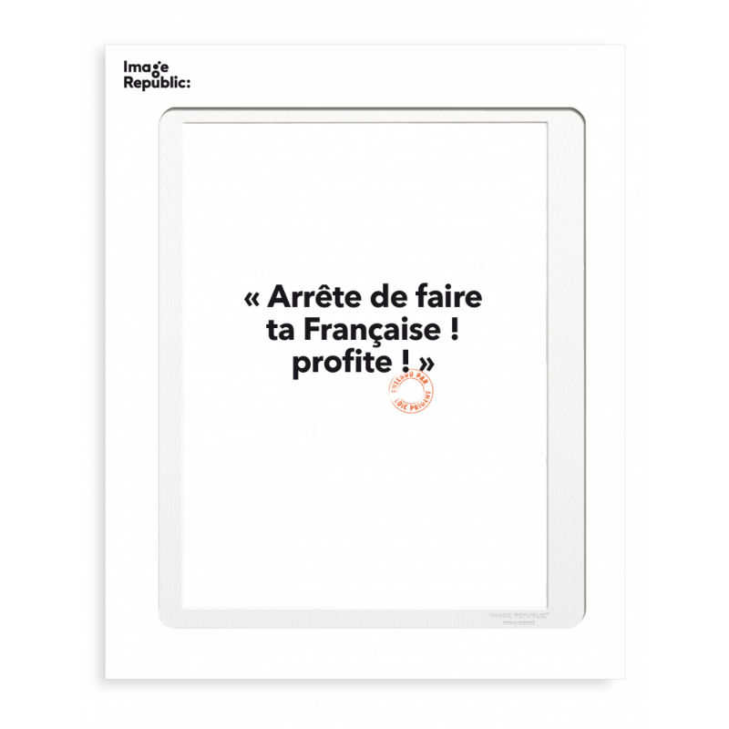 Image de  Affiche 30x40 cm loic prigent arrete de faire 