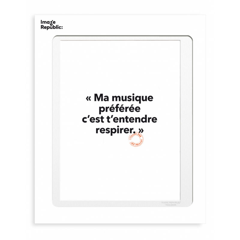 Image de  Affiche 30x40 cm loic prigent ma musique preferee 