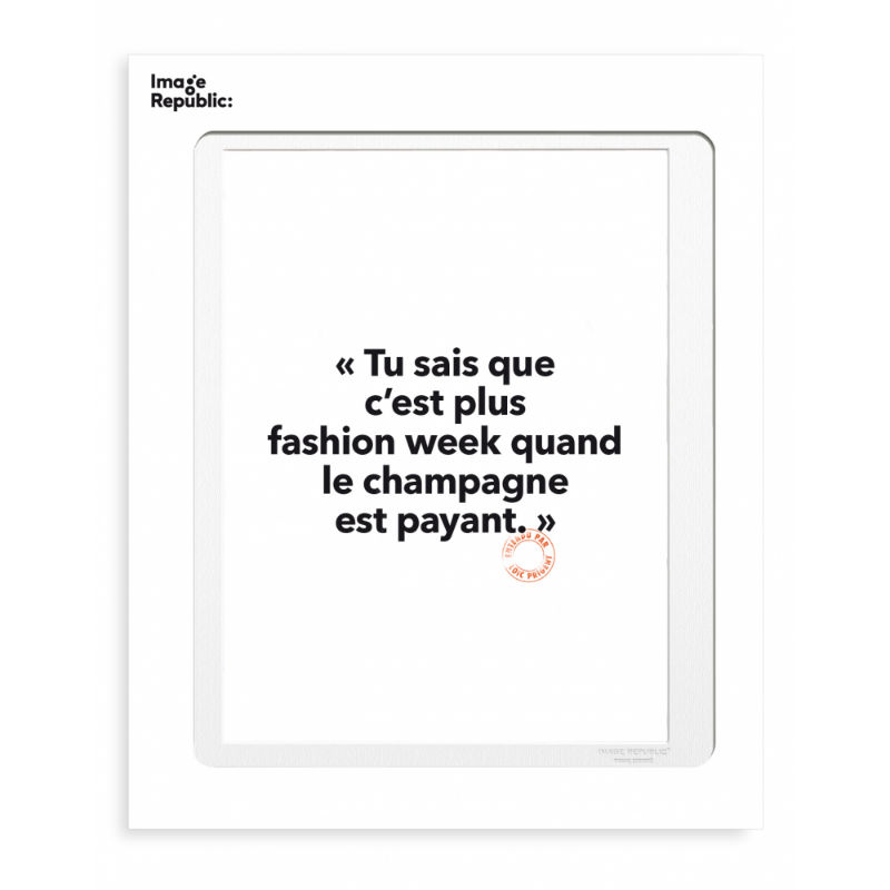 Image de  Affiche 30x40 cm loic p tu sais que c'est plus 
