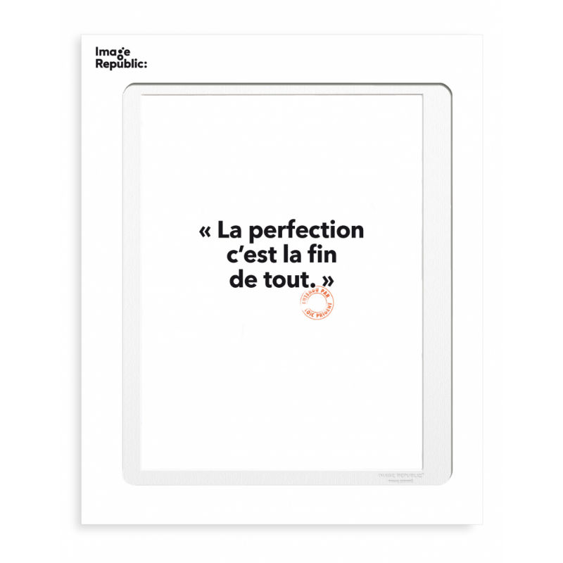 Image de  Affiche 30x40 cm loic prigent la perfection 