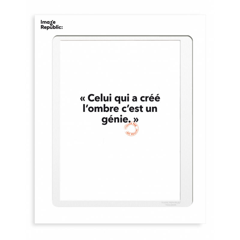 Image de  Affiche 30x40 cm loic p celui qui a cree l'ombre 