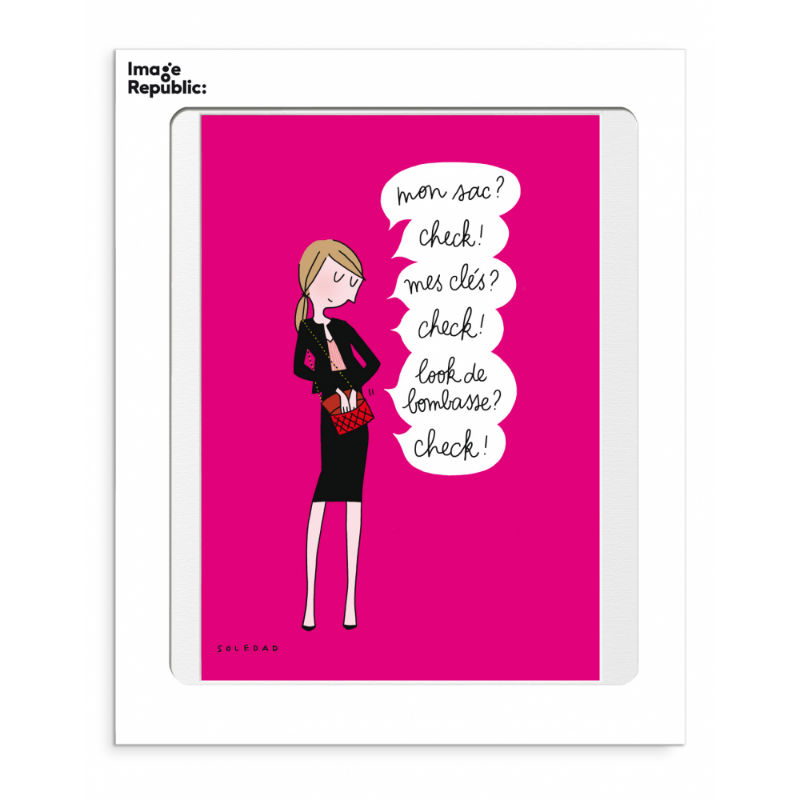 Image de  Affiche 30x40 cm soledad check 