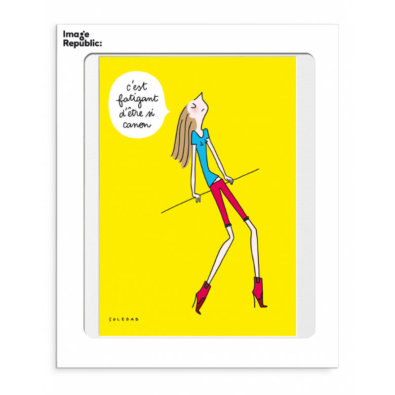 Image de  Affiche 30x40 cm soledad fatigant 