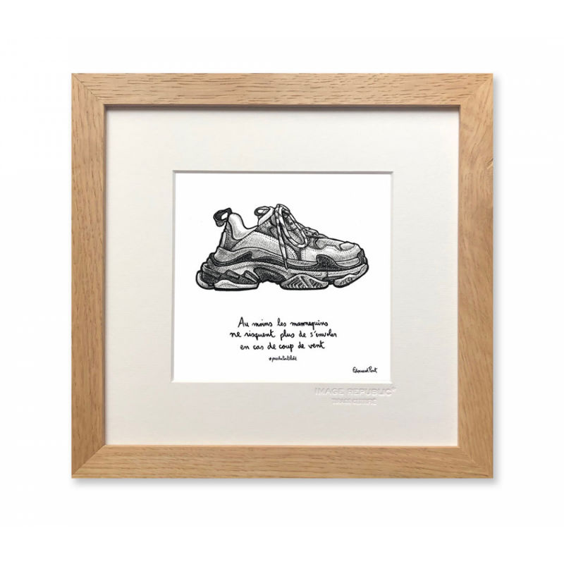 Image de  Affiche 22x22 cm edouard pont coup de vent 