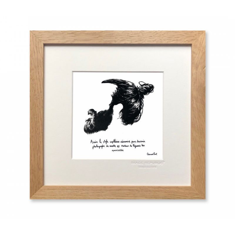 Image de  Affiche 22x22 cm edouard pont style capillaire 