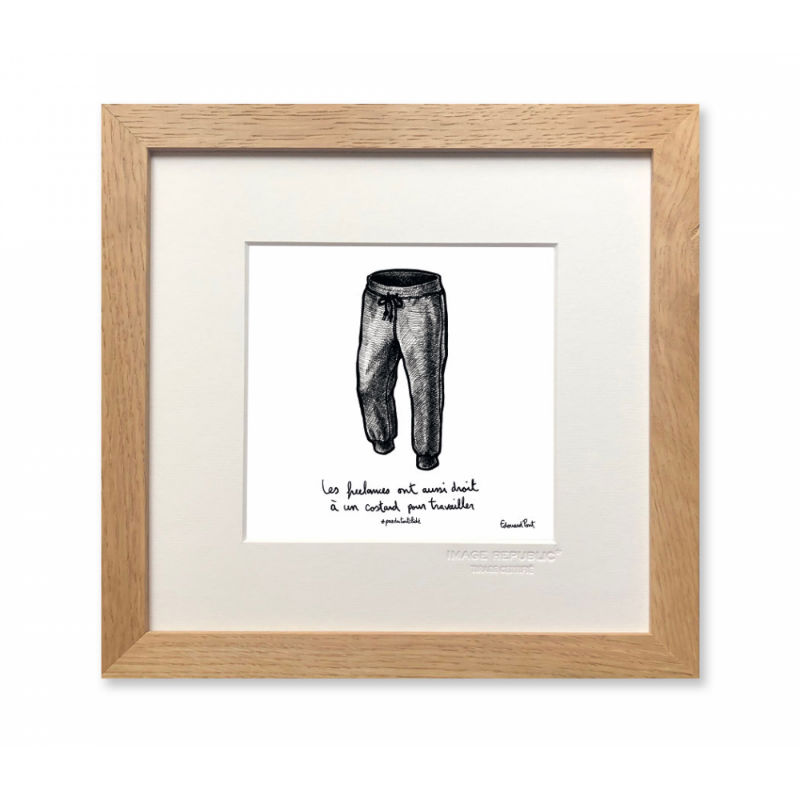 Image de  Affiche 22x22 cm edouard pont jogging 