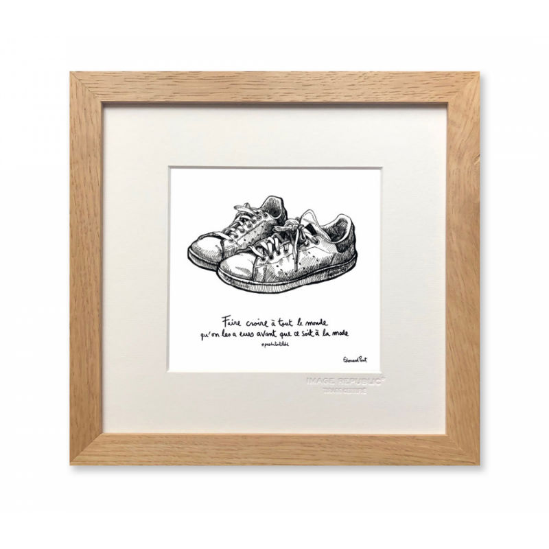 Image de  Affiche 22x22 cm edouard pont tennis 
