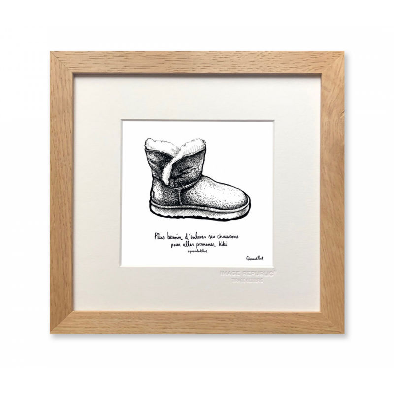 Image de  Affiche 22x22 cm edouard pont boots 