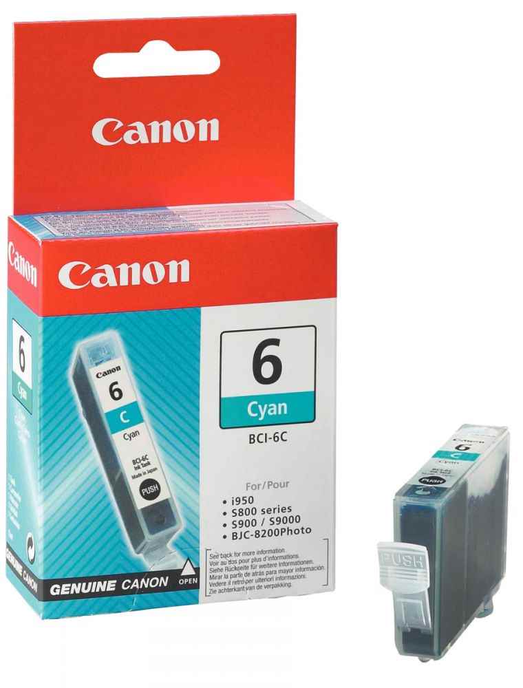 Image de  Recharge dencre à la marque Canon BCI 6C cyan. 