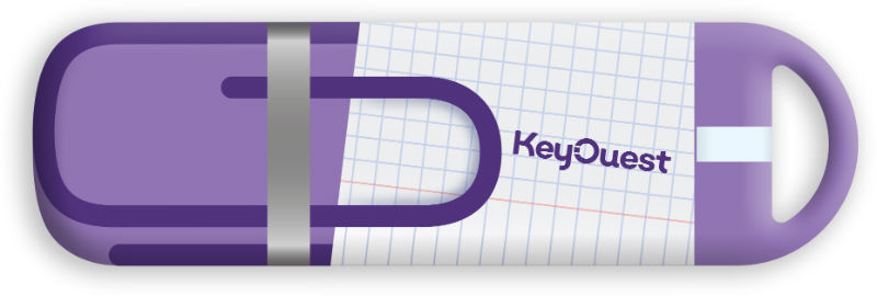 Image de  Cle usb trombone violet 32go 