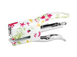 Image de  Pince-agrafeuse metal n°10 decoree fleur 