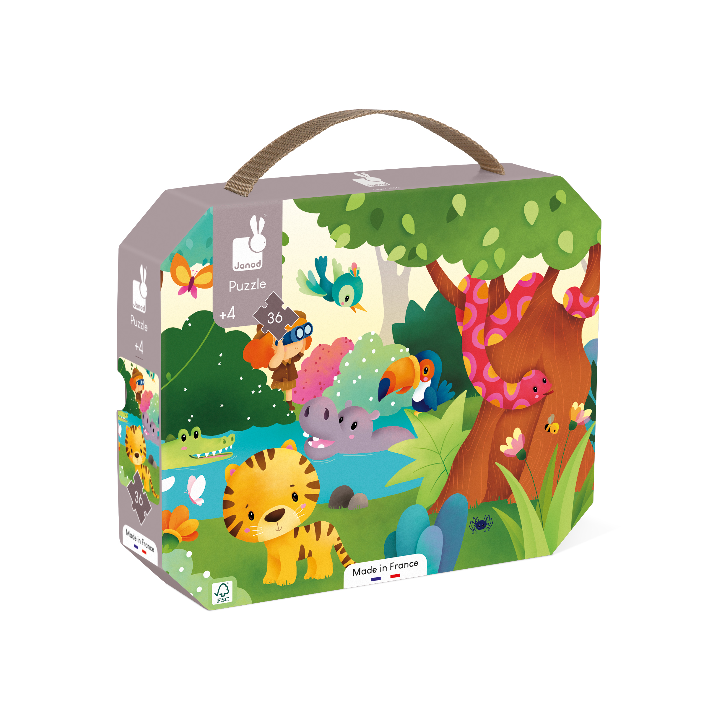 Image de  Puzzle les animaux sauvages 36 pièces 