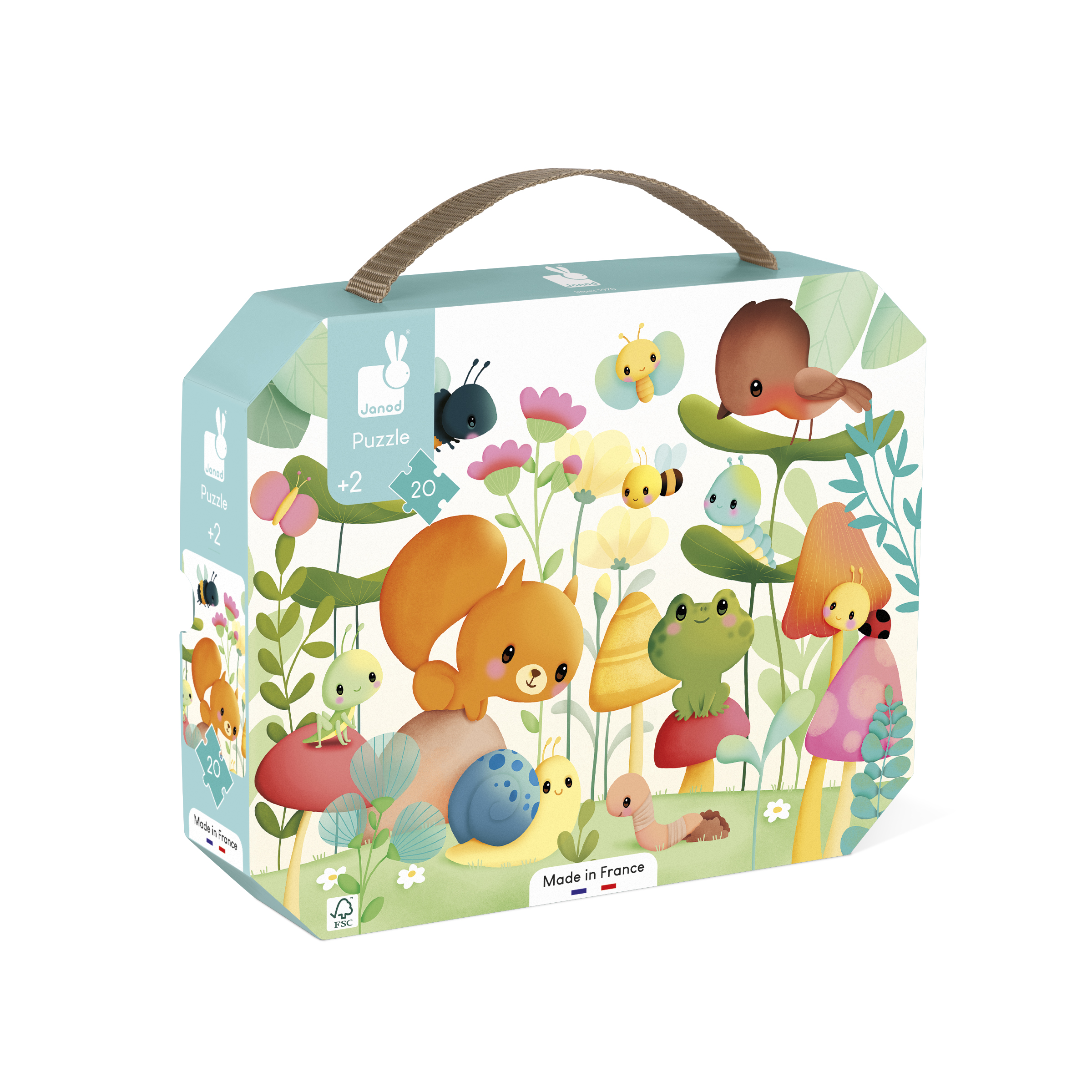 Image de  Puzzle les compagnons du jardin 20 pièces 