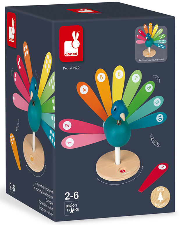 Image de  J'apprends à compter paon 